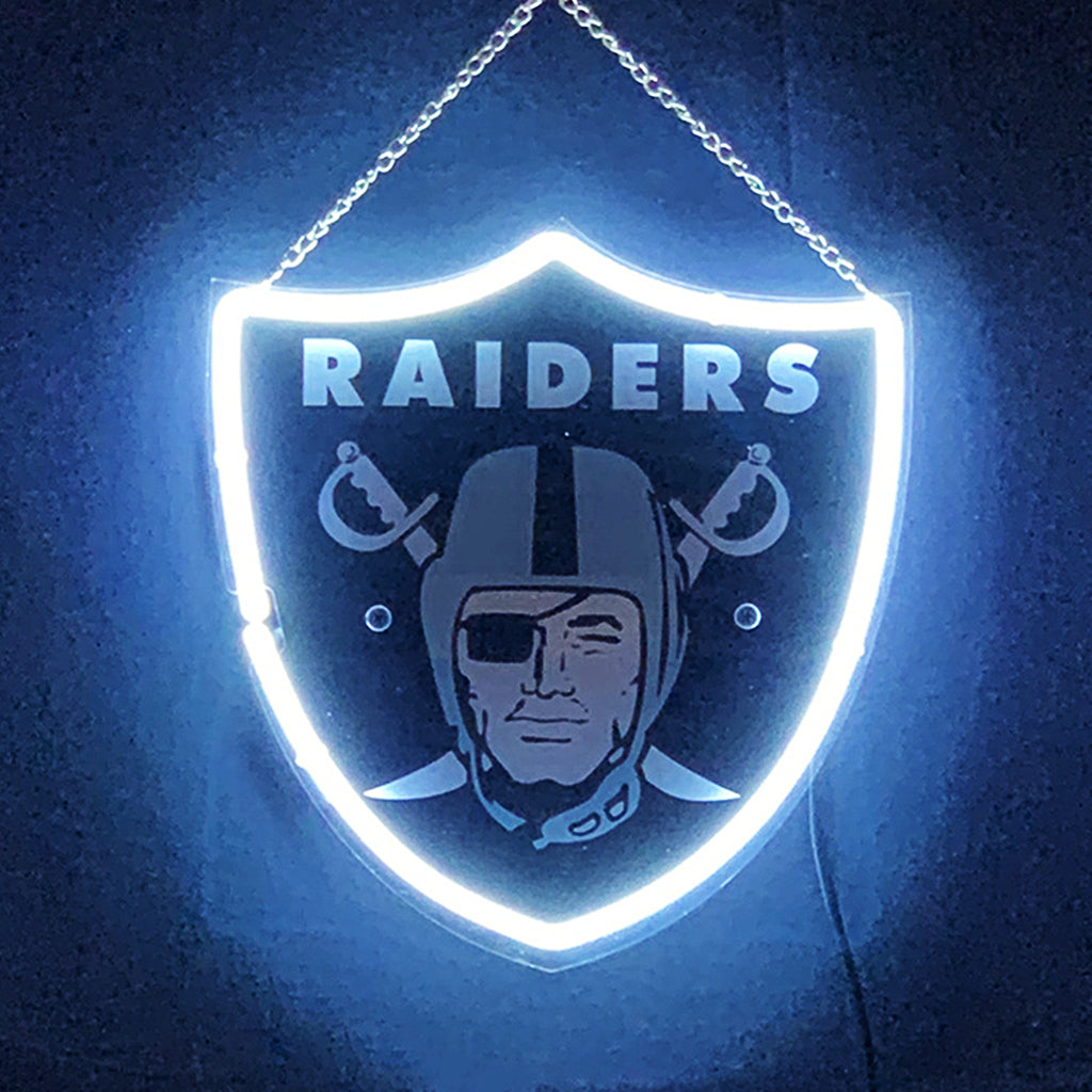 Raiders Rip Sign Las Vegas Raiders Acrylic Neon Signs Outline Glass Custom – Neon Signs Land