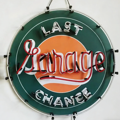 Last Garage Chance Real Neon Sign