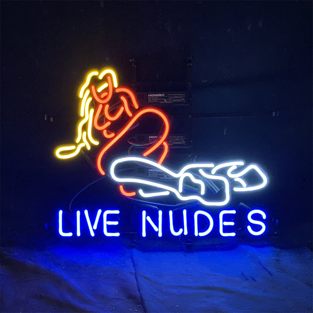 "Live Nudes Girl neon signs- perfect for business shop, bars, homes wall night lamp"