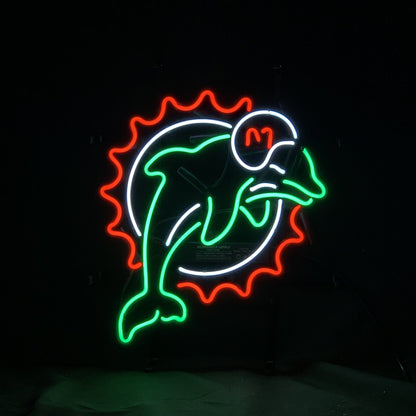 Miami Dolphins Football Logo Neon Signs Light