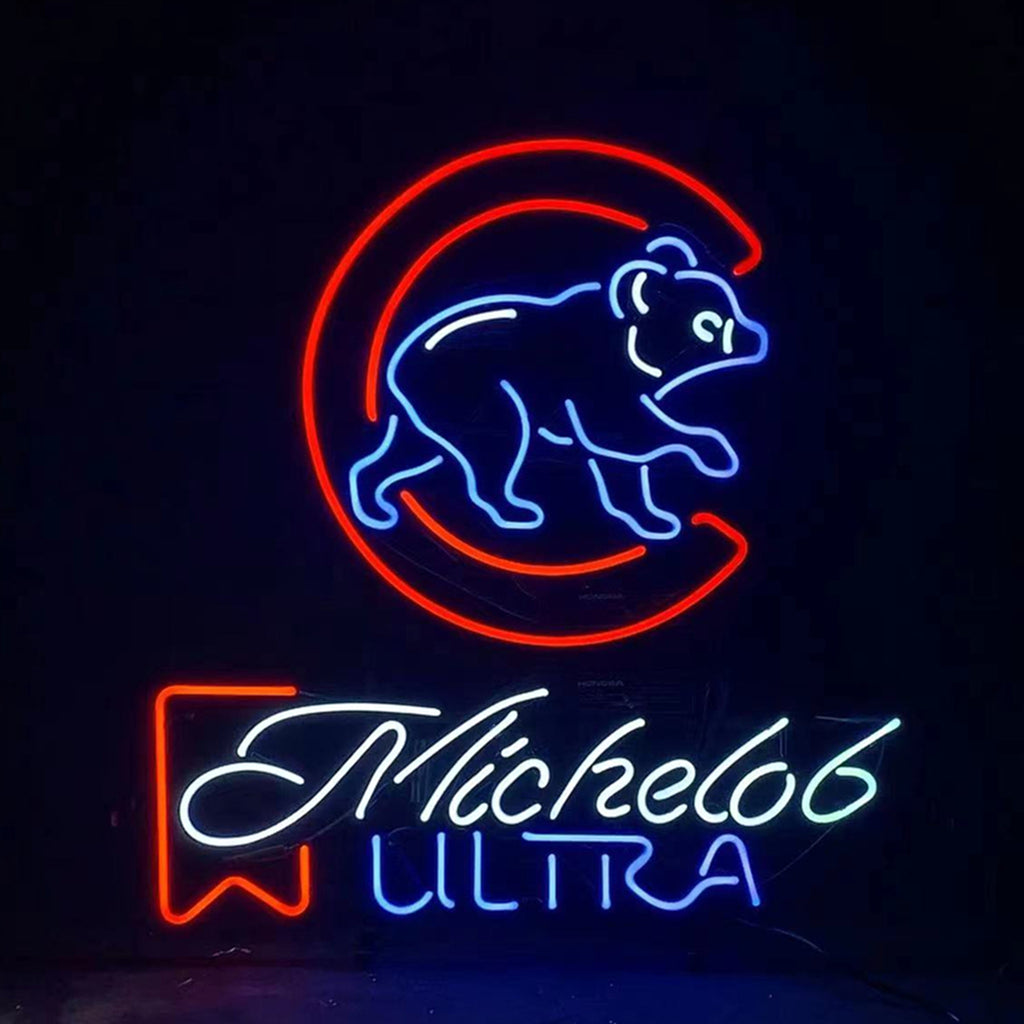 Michelob Ultra Chicago Cubs Neon Light Sign