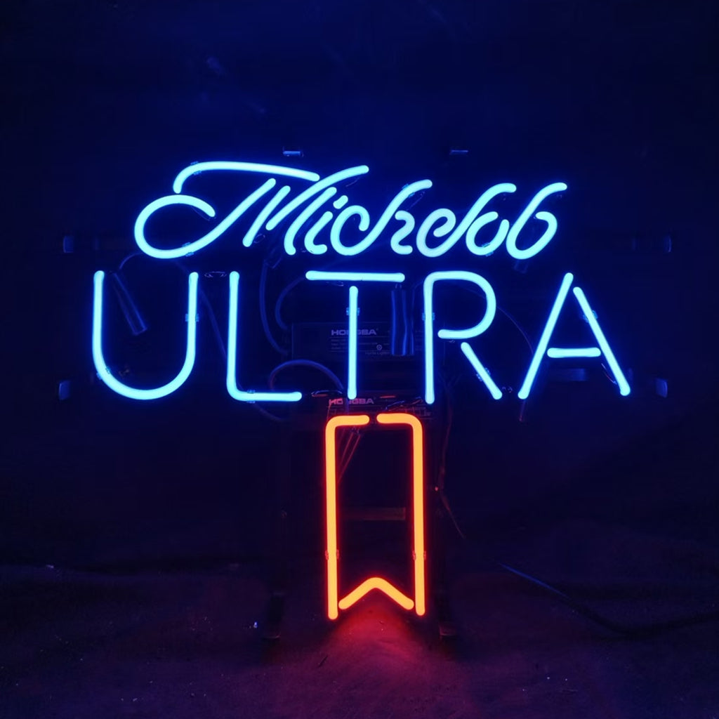Ultra Classic Sign Michelob Ultra Logo Neon Signs 100% Glass Custom Classic Beer Logo ...