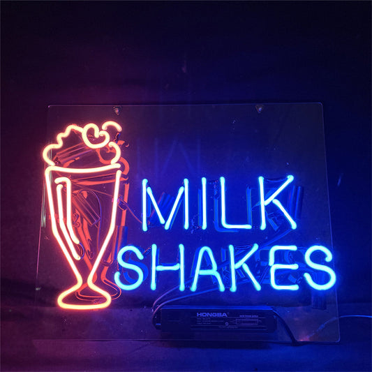 "Milk Shakes neon signs- perfect for business shop, bars, homes wall night lamp"