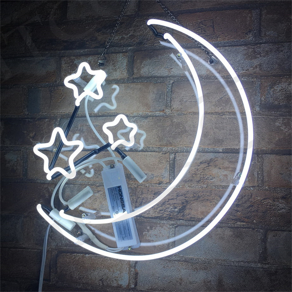 Moon and Stars Neon Light Sign