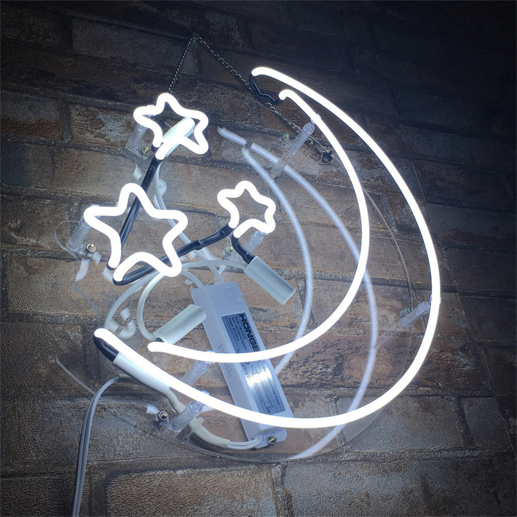 Moon and Stars Neon Light Sign