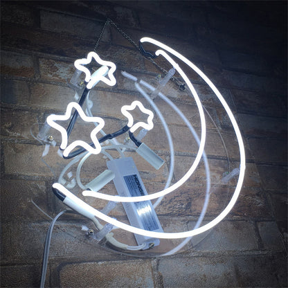 Moon and Stars Neon Light Sign