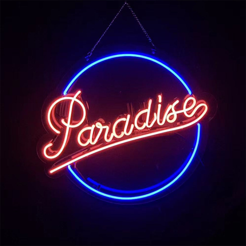 "Paradise neon signs- perfect for business shop, bars, homes wall night lamp"