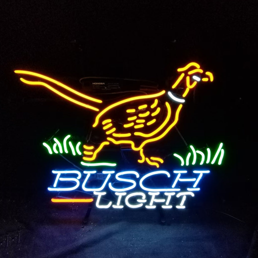 Pheasant Busch Light Neon Signs