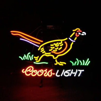 Pheasant Coors Light Neon Light Sign