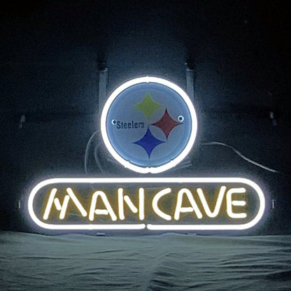 Pittsburgh Steelers Football Man Cave Neon Signs