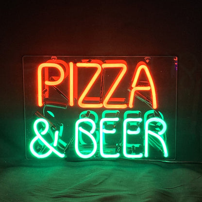 Pizza & Beer Neon Signs Light