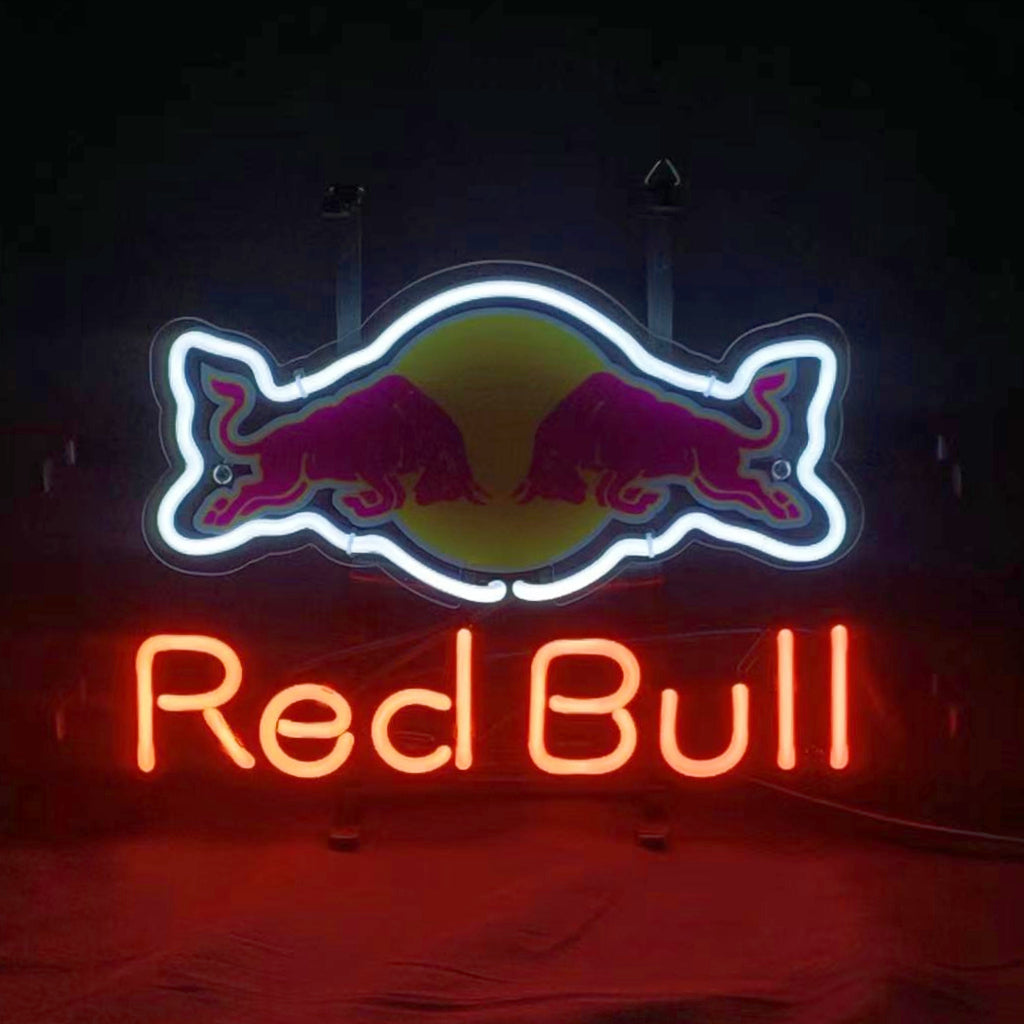 Red Bull Sport Drink Neon Signs Light