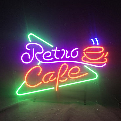 "Retro Cafe neon signs- perfect for business shop, bars, homes wall night lamp"