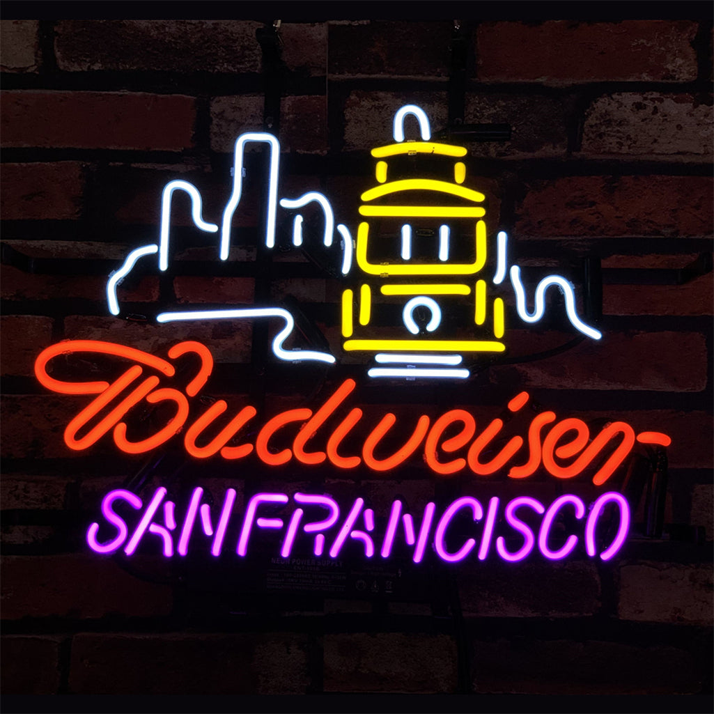 San Francisco City Syline Budweiser Neon Signs