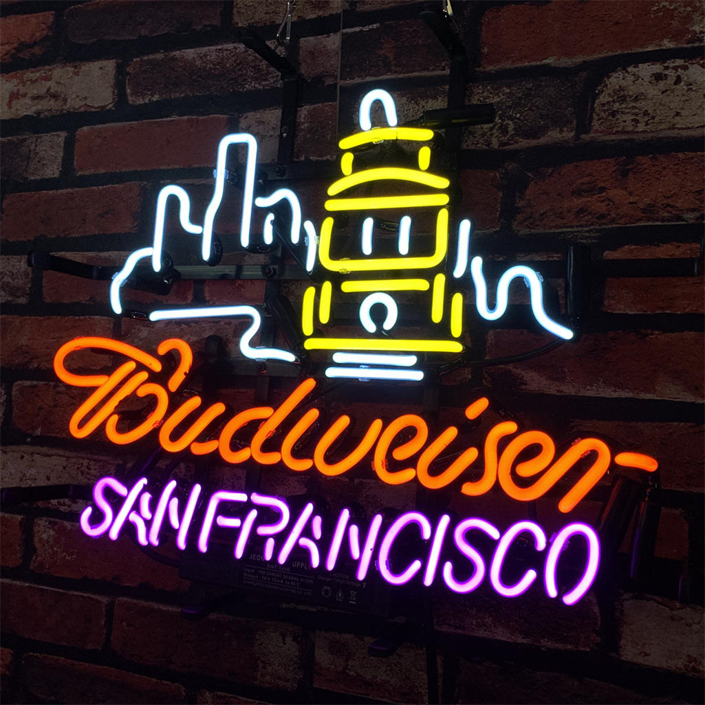 San Francisco City Syline Budweiser Neon Signs