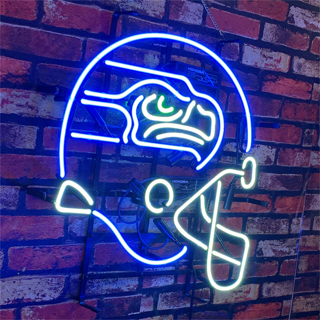 Seattle Seahawks Helmet Neon Signs Light