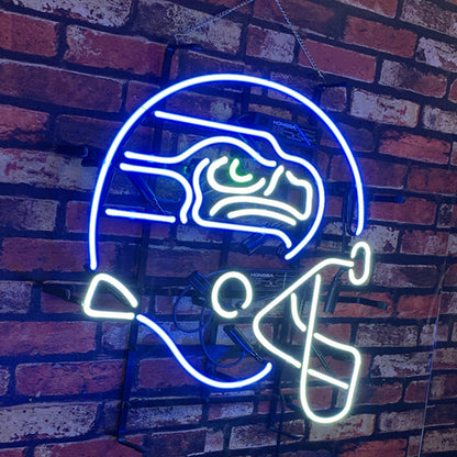 Seattle Seahawks Helmet Neon Signs Light