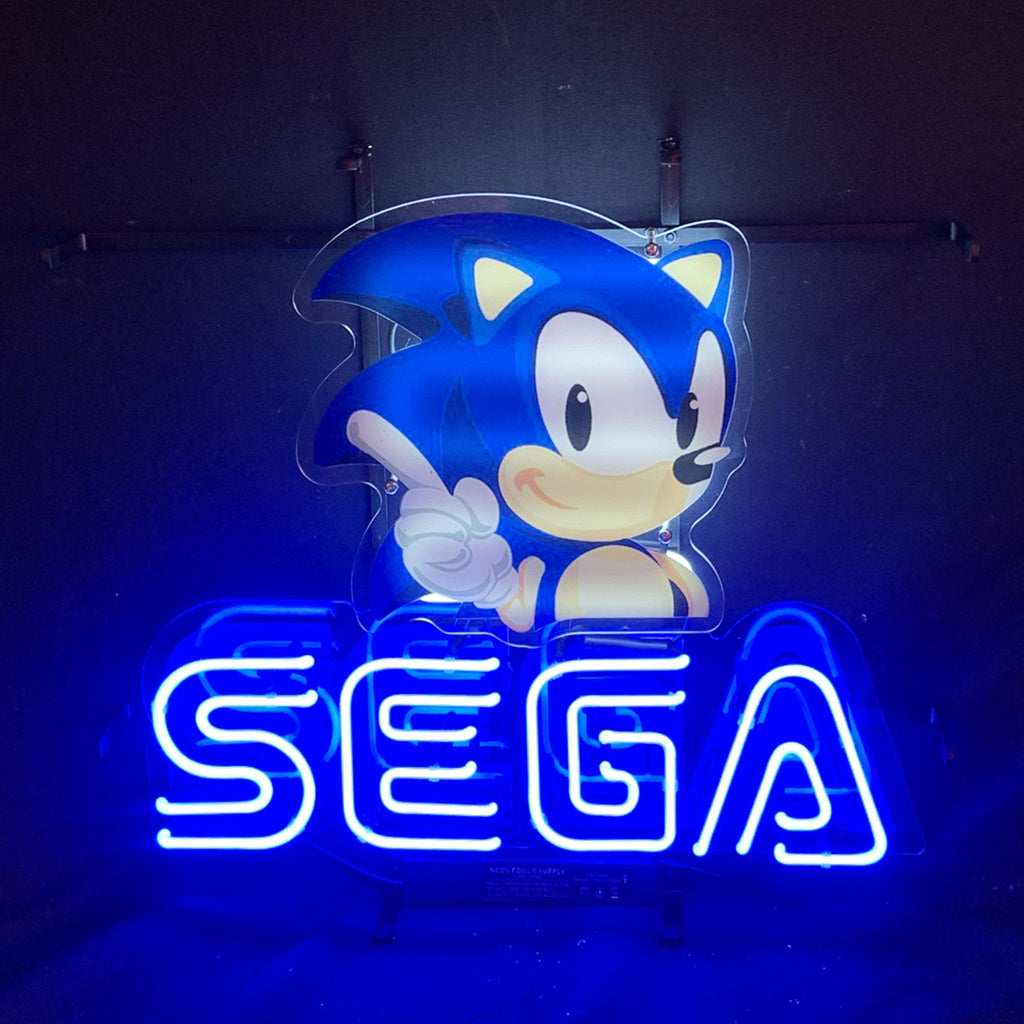 "Sega Game Zone Machine neon sign glass- perfect for garages, man caves or bedrooms"