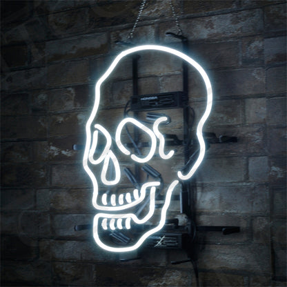 Skull Bone Shape Neon Ligh Sign