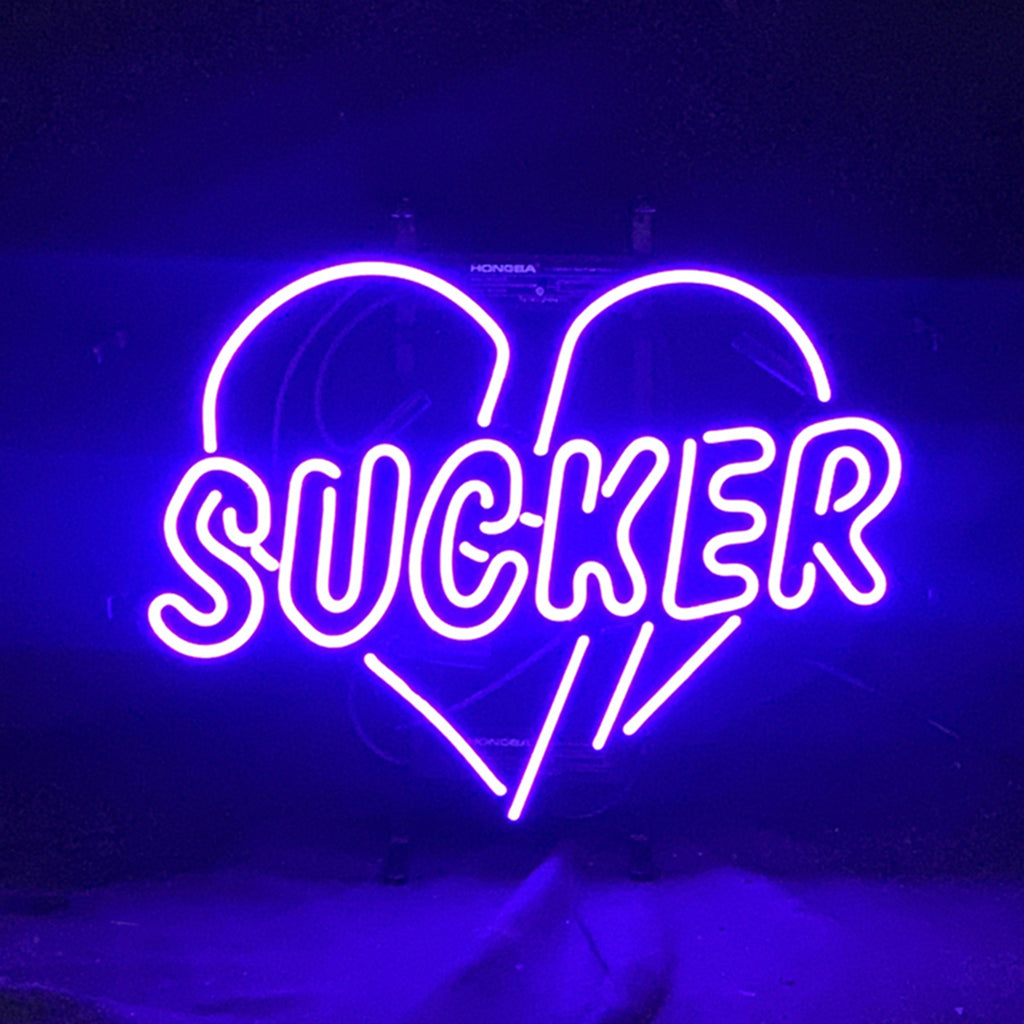 Sucker Heart Neon Signs