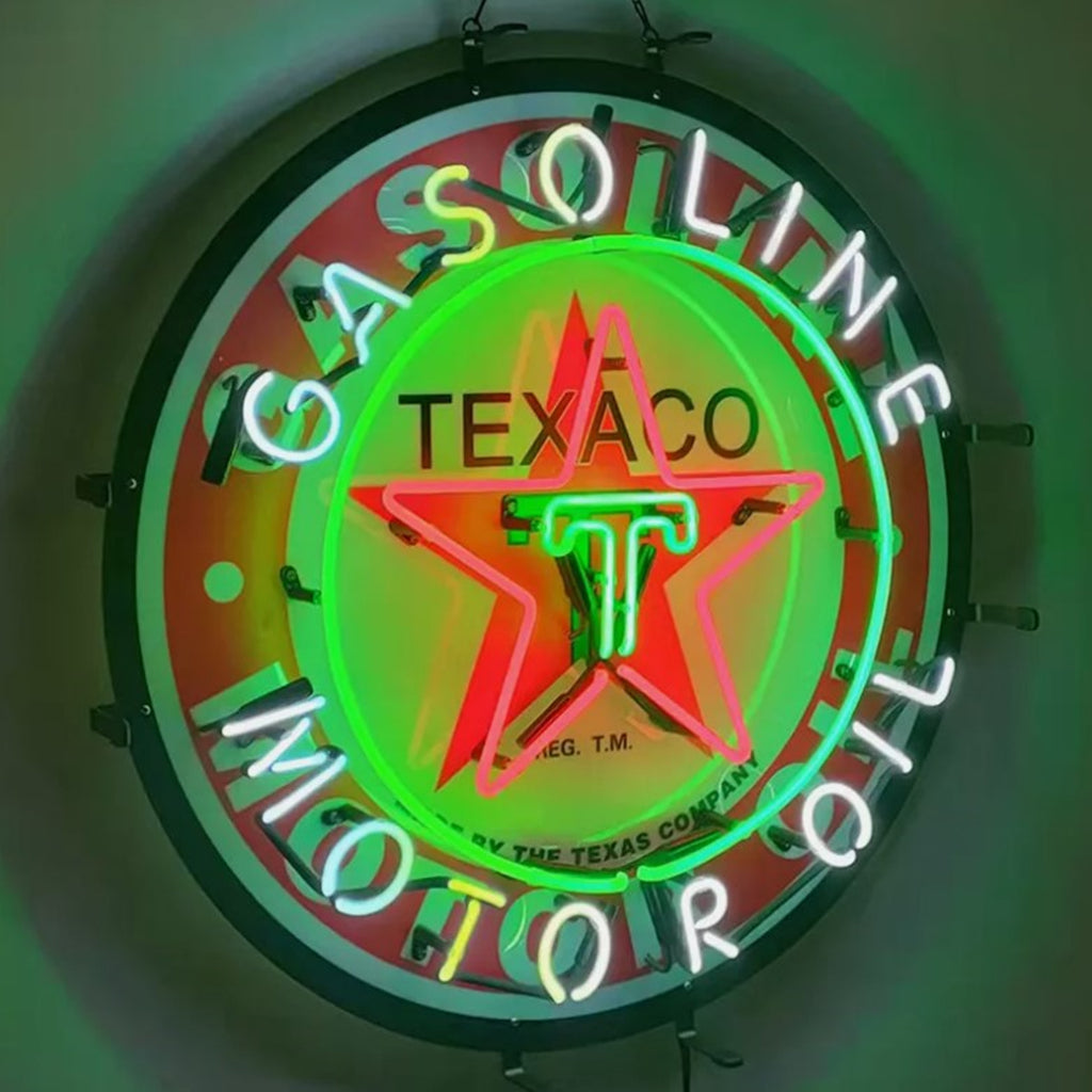 Texaco Gasoline Motor Oil Neon Signs