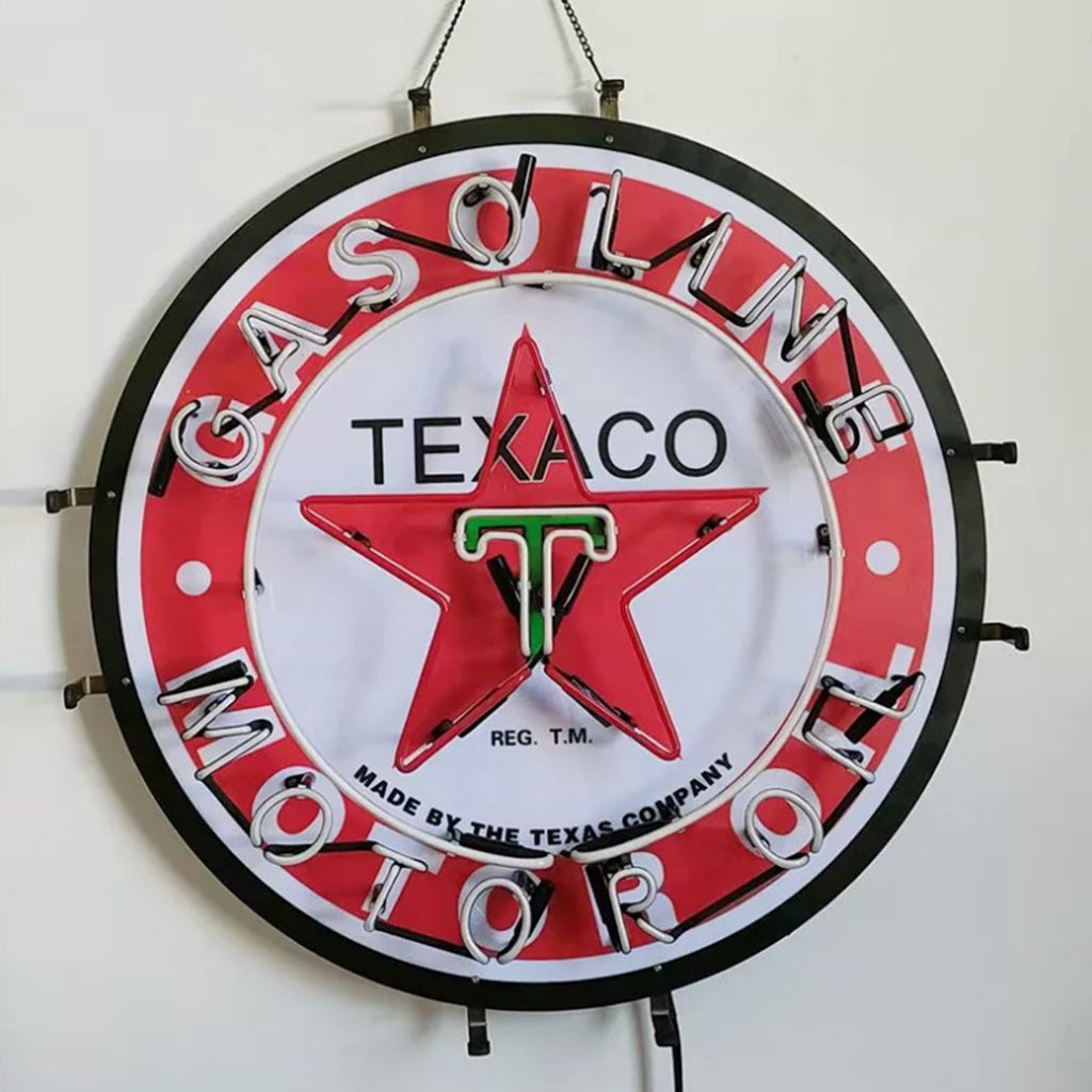 Texaco Gasoline Motor Oil Neon Signs