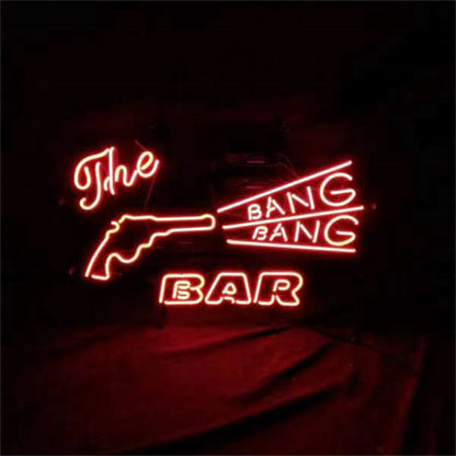 The Bang Bang Bar Gun Neon Light Sign