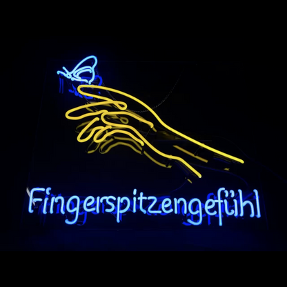 Touch Butterfly Fingerspitzengefuhl Neon Signs