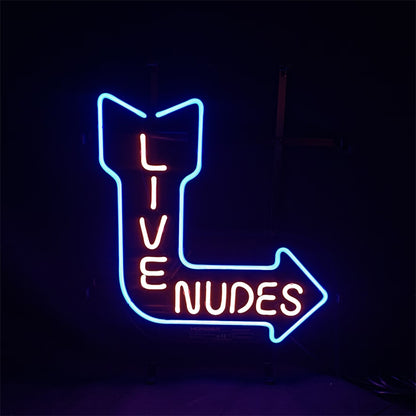 Turn Right Arrow Live Nudes Neon Signs