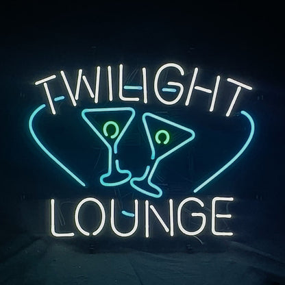 Twilight Lounge Martinis Neon Light Sign