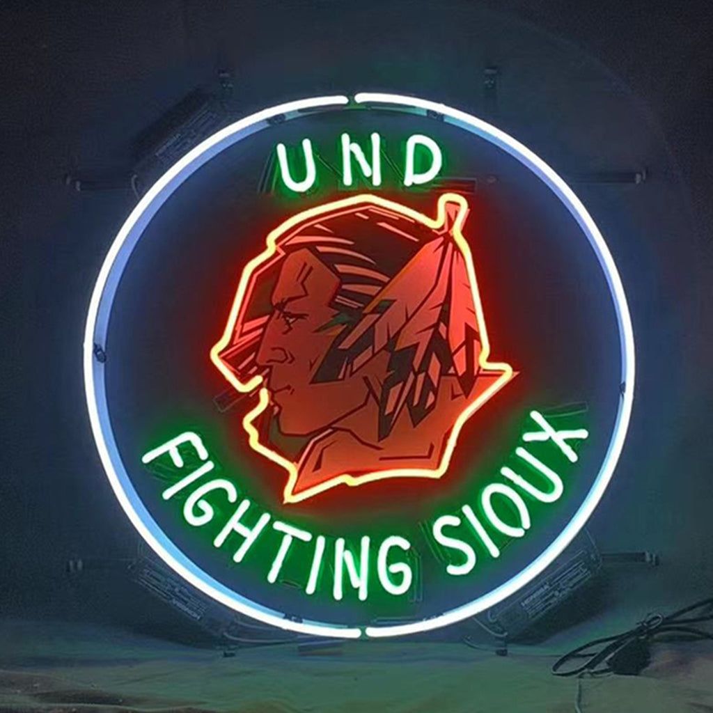 Und Fighting Sioux Neon Signs Light