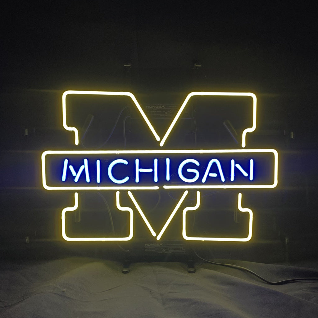 University of Michigan Logo Neon Signs