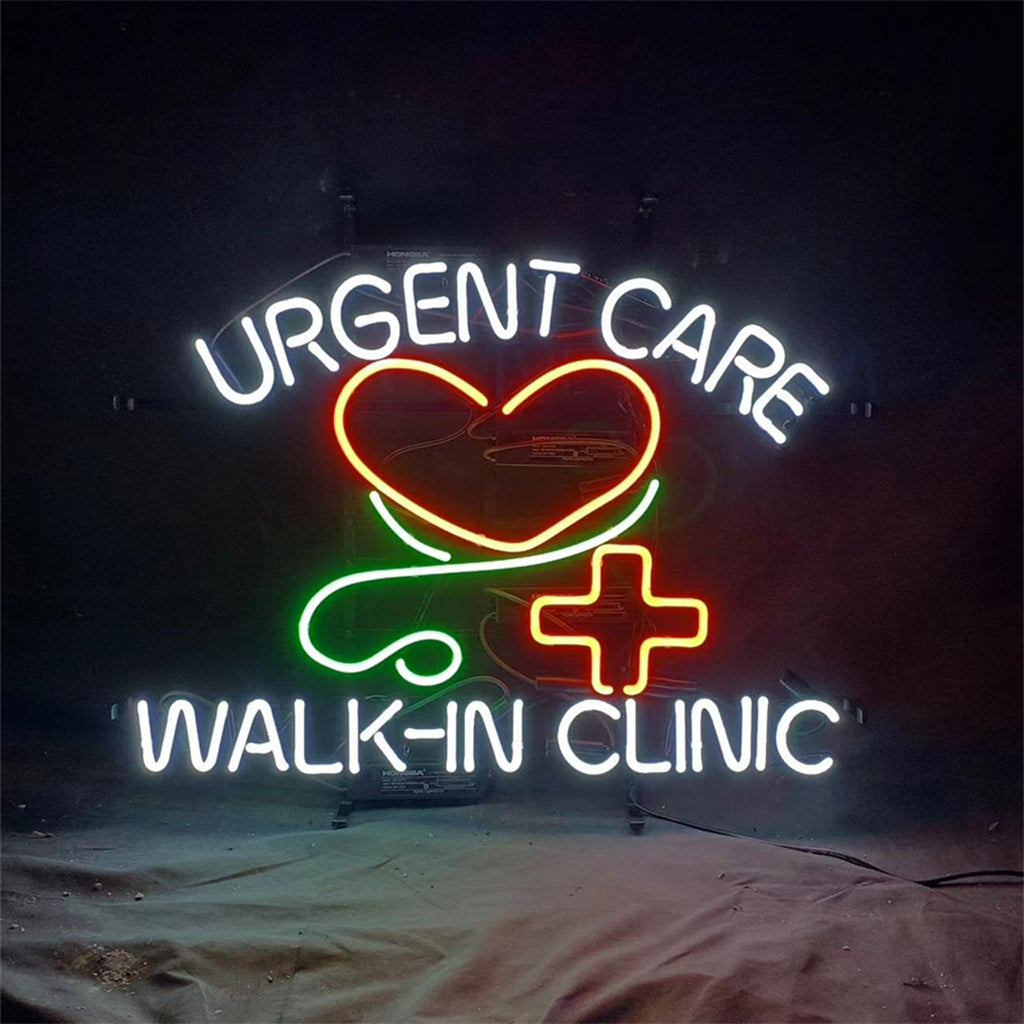 "Urgent Care Walk in Clinic neon signs- perfect for shop, advertising brand, homes night lamp