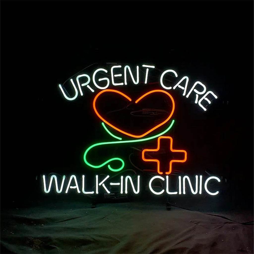 Urgent Care Walk in Clinic Neon Light Sign