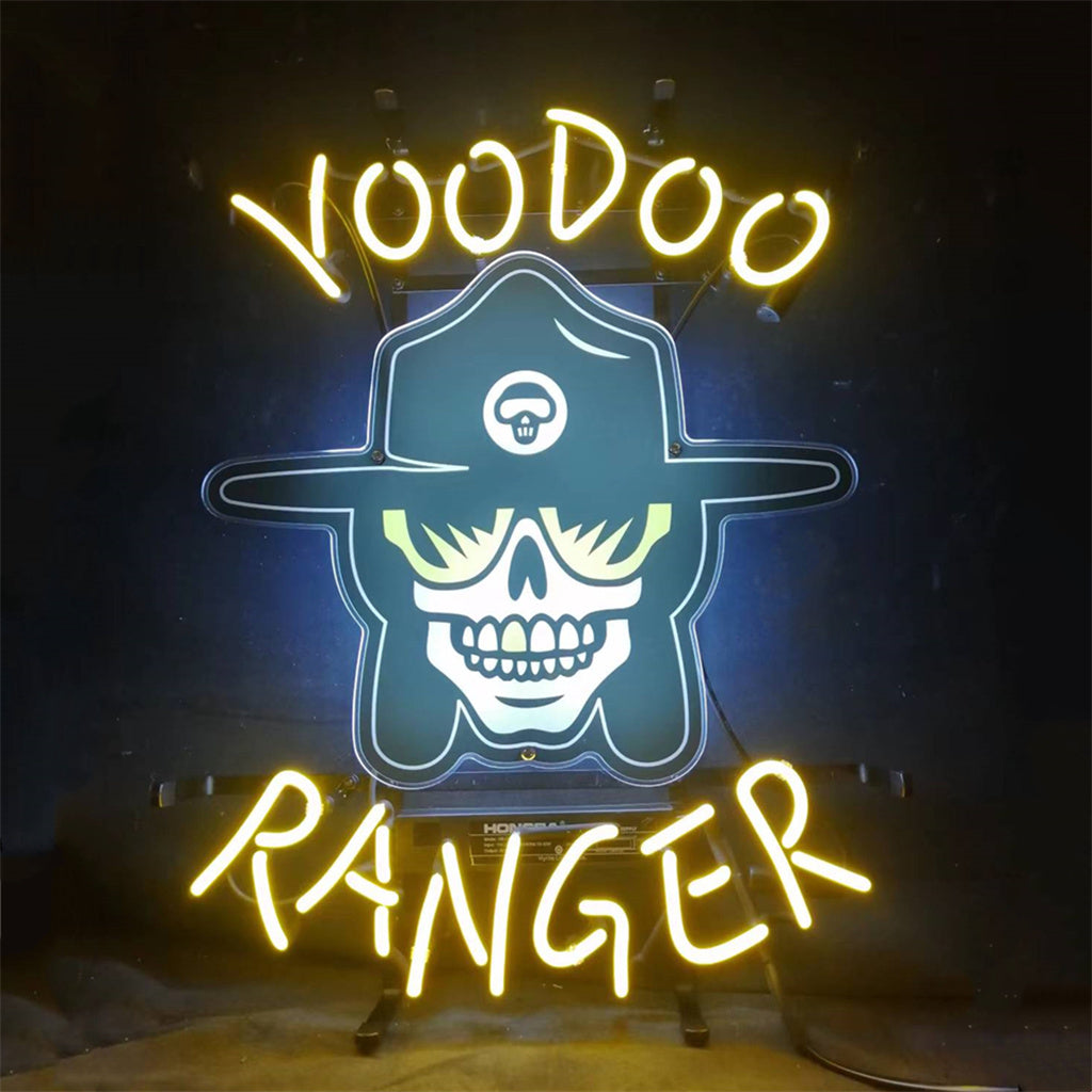 Voodoo Ranger Neon Light Sign Glass Belgium Lager Vintage Style Logo ...