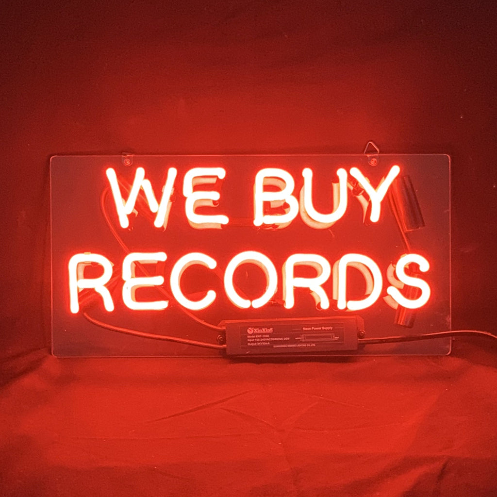 "We Buy Records neon signs- perfect for business shop, bars, homes wall night lamp"