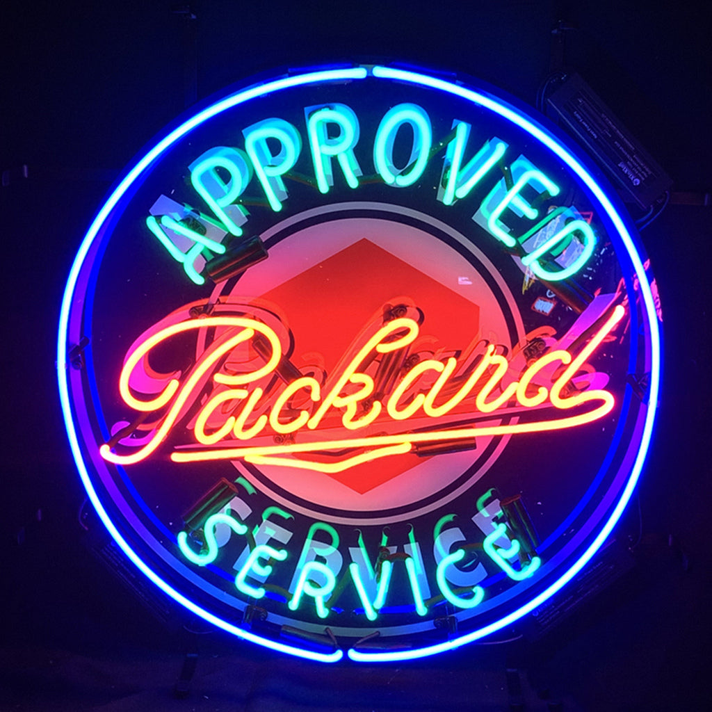 Approved Packard Service Neon Sign Light