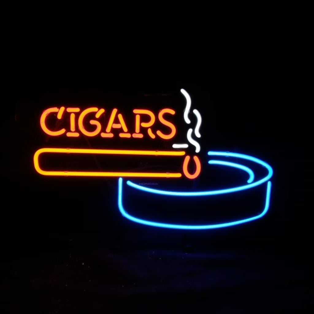 Fire Cigars Ashtray Neon Signs