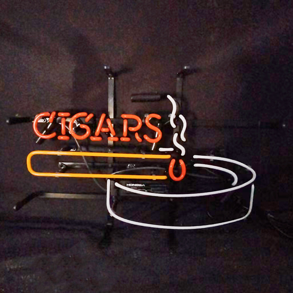 Fire Cigars Ashtray Neon Signs