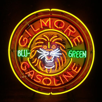 Gilmore Gasoline Blu Green Neon Signs Light