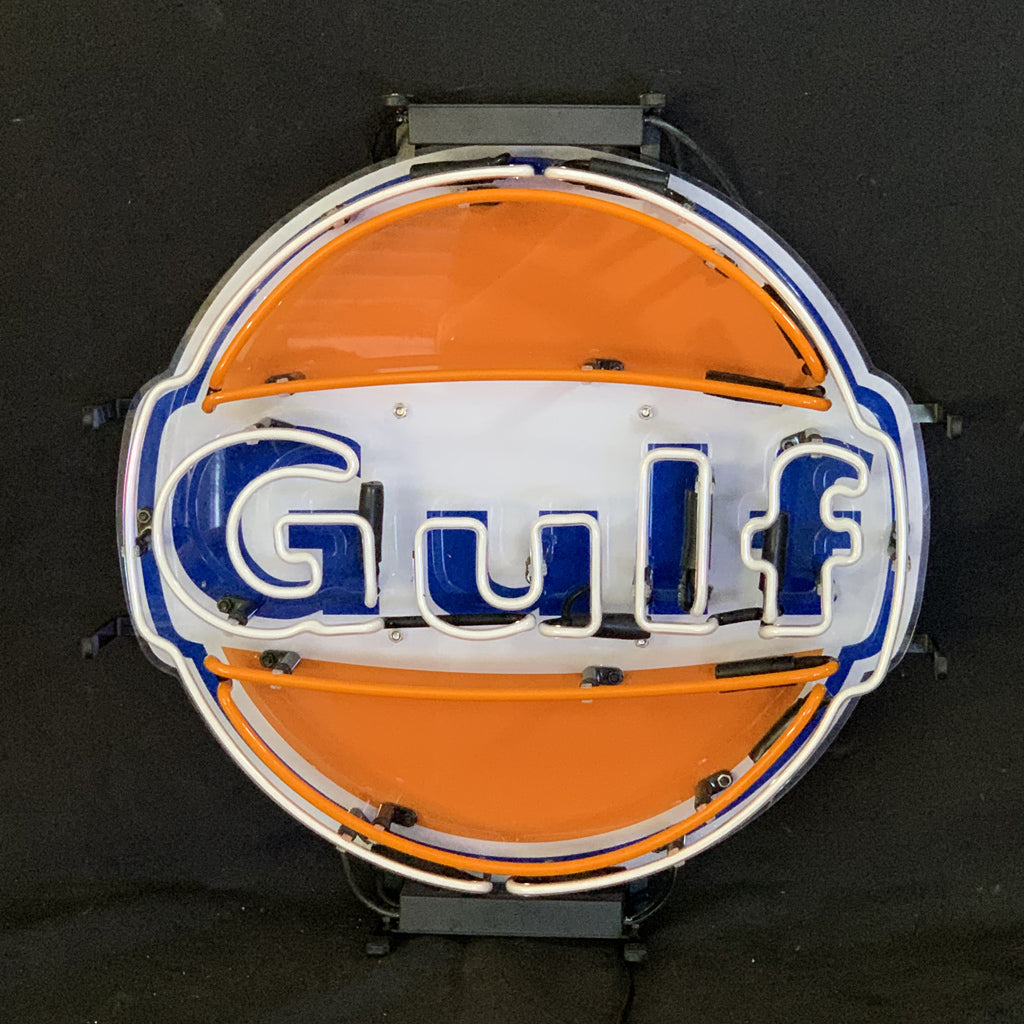 Gulf Gasoline Neon Signs Light