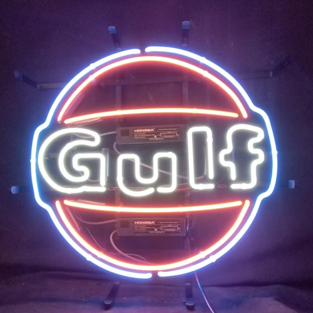 Gulf Gasoline Neon Signs