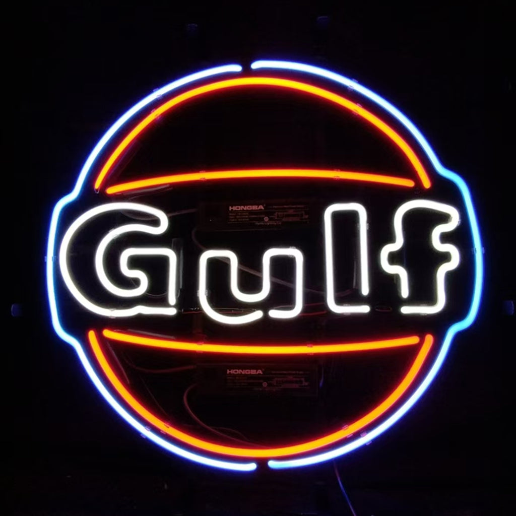 Gulf Gasoline Neon Signs