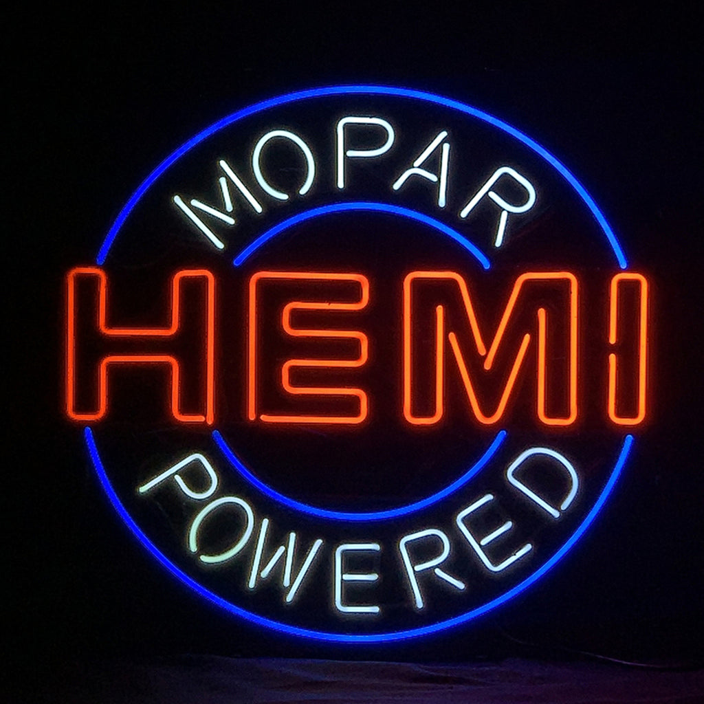 Hemi Mopar Powered Neon Light Sign