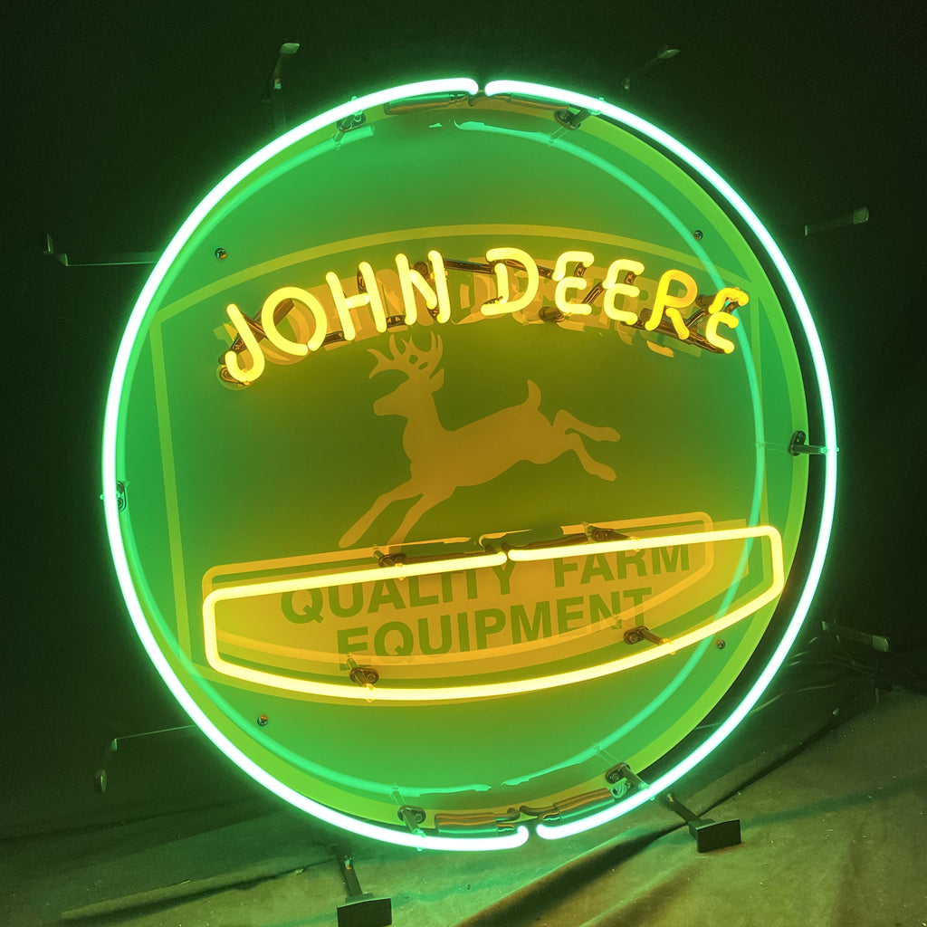 John Deere Quality Farm Equipment Neon Signs