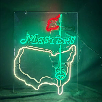 Georgia Masters Tournament Golf Neon Sign Light-perfect for garages, man caves, and auto enthusiasts.