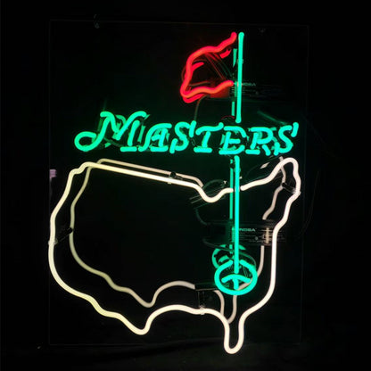 Masters Tournament Golf Neon Signs Light Glass