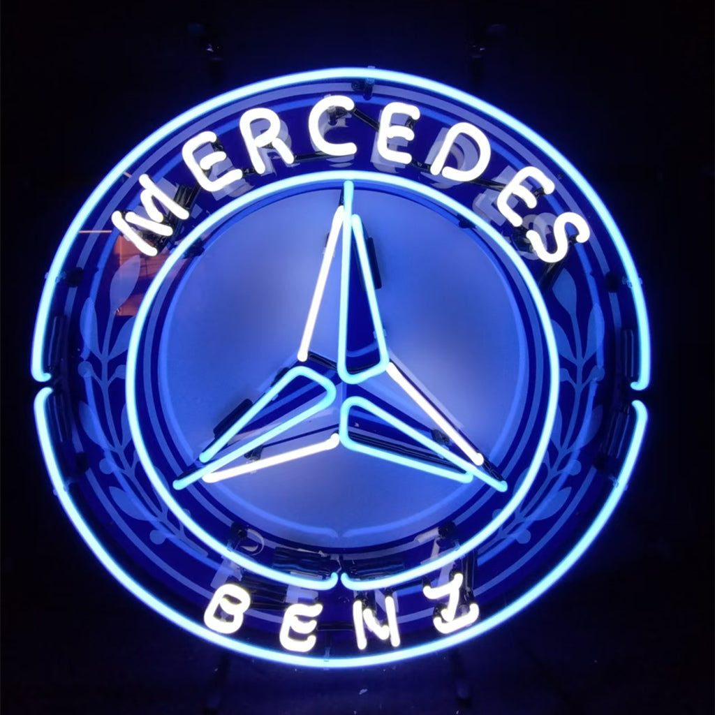 Mercedes Benz Auto Car Logo Neon Signs Light