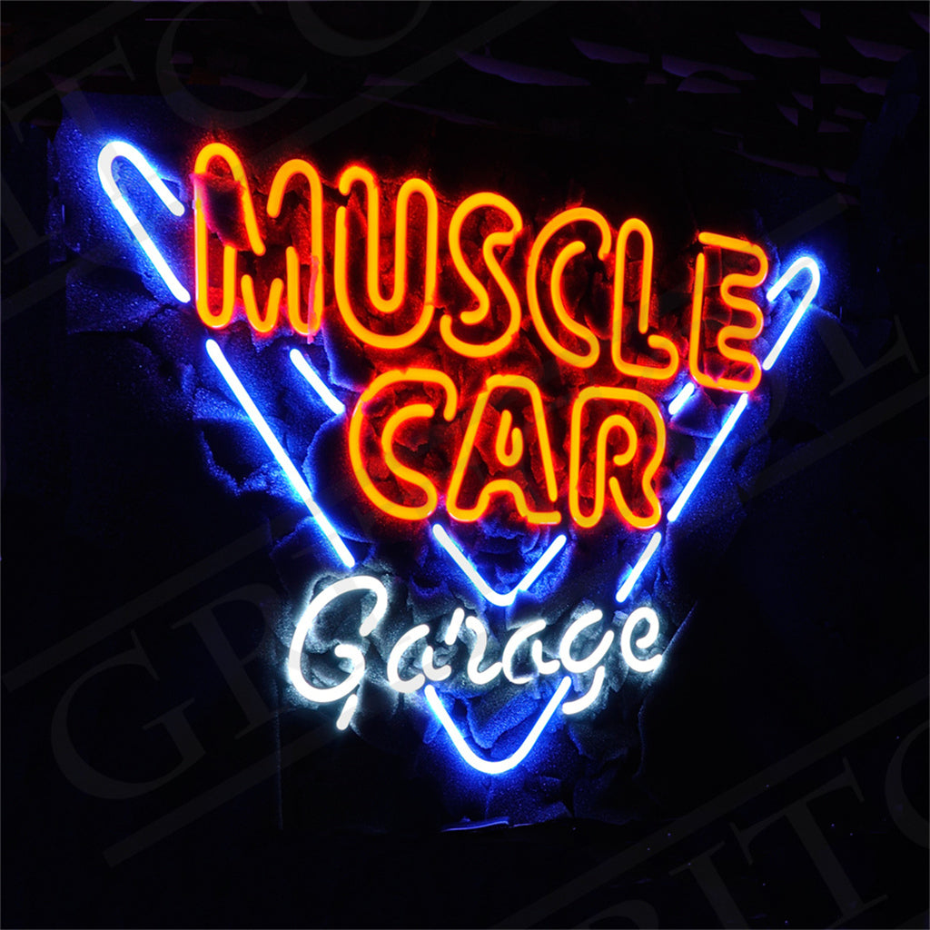 Muscle Car Garage Neon Ligth Sign