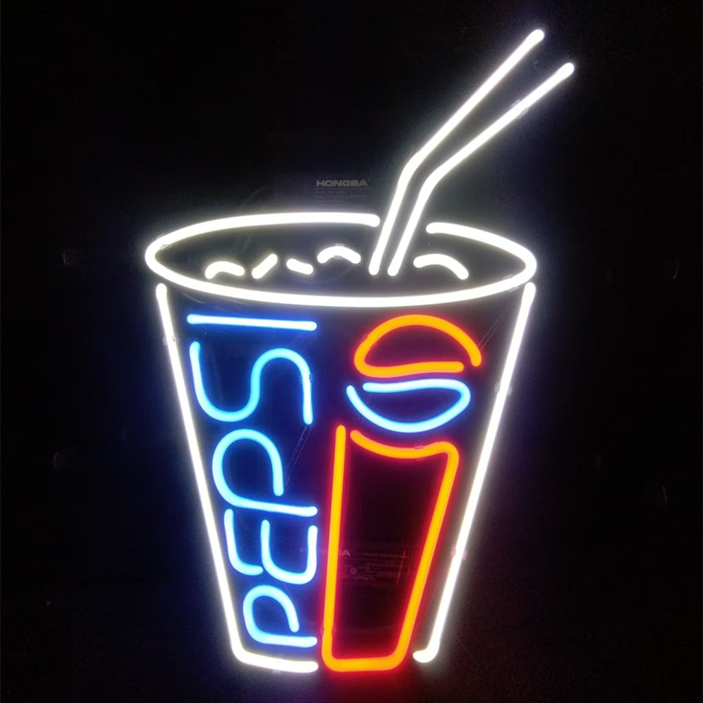 Pepsi Coke Cup Neon Signs Light